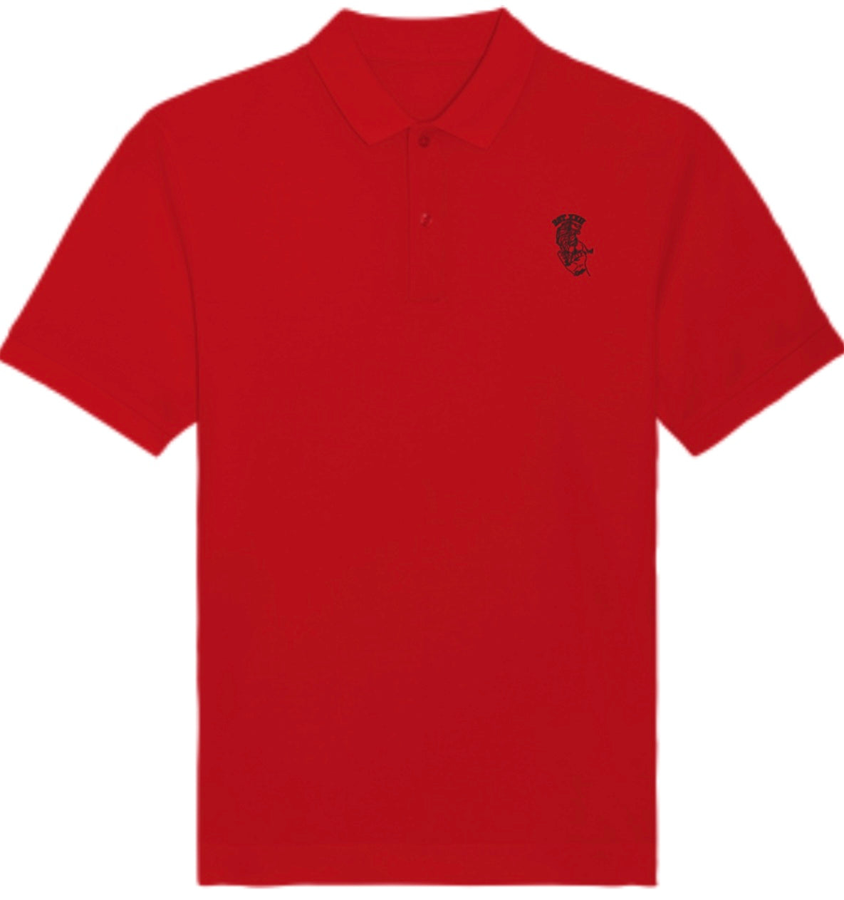 Poloshirt mit EST.-Löwe aus 100% Baumwolle