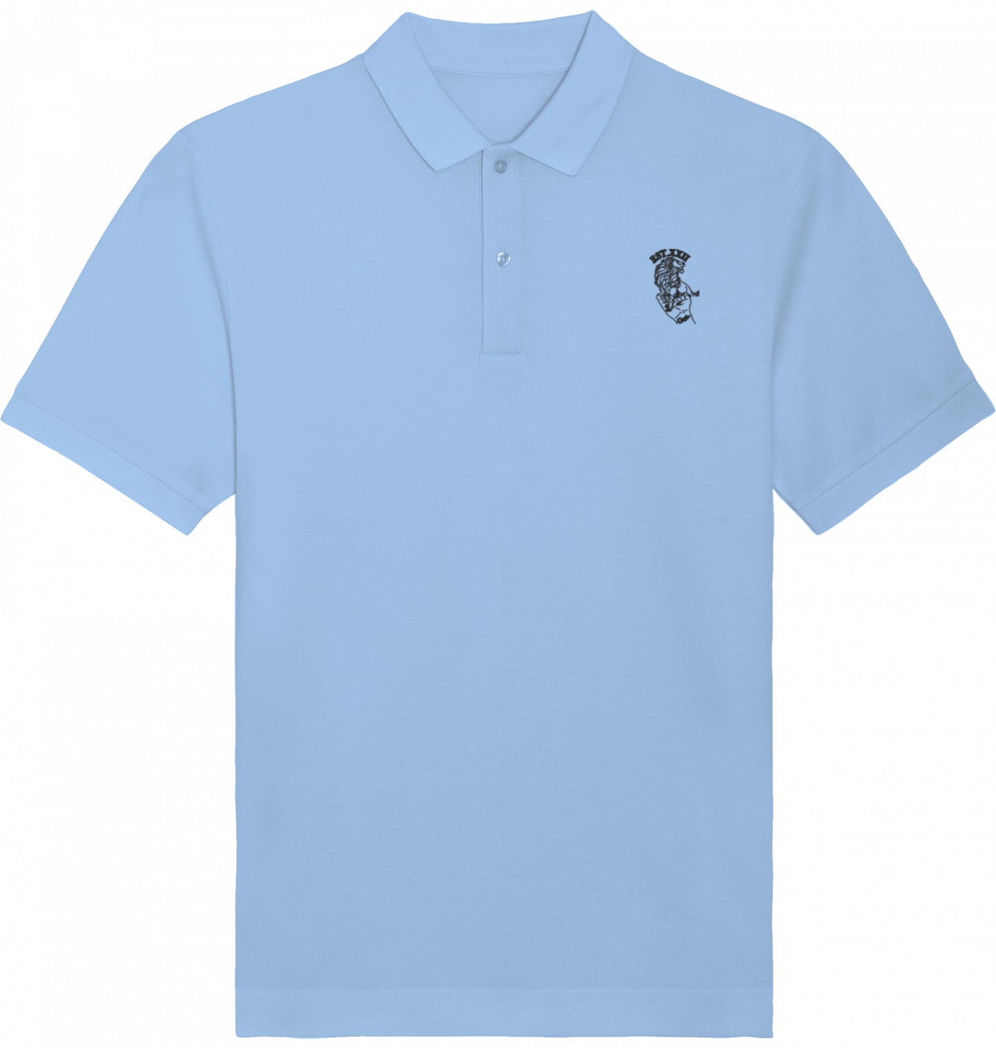 Poloshirt mit EST.-Löwe aus 100% Baumwolle