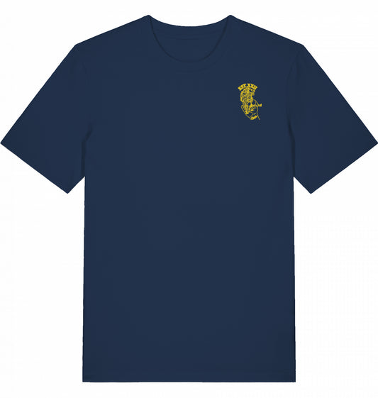 T-Shirt navy mit EST.-Löwe aus 100% Baumwolle