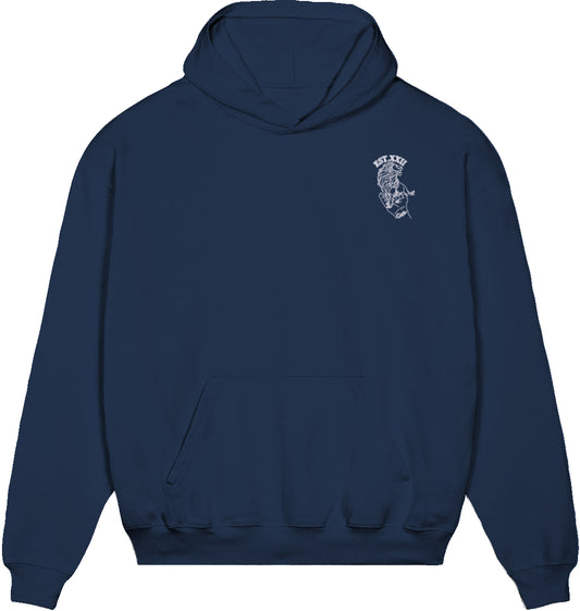 Hoodie mit EST.-Löwe aus 100% Baumwolle