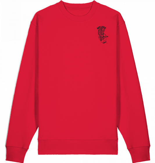 Sweatshirt mit EST.-Löwe aus 100% Baumwolle