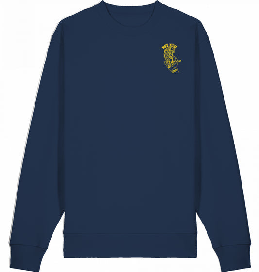 Sweatshirt mit EST.-Löwe aus 100% Baumwolle