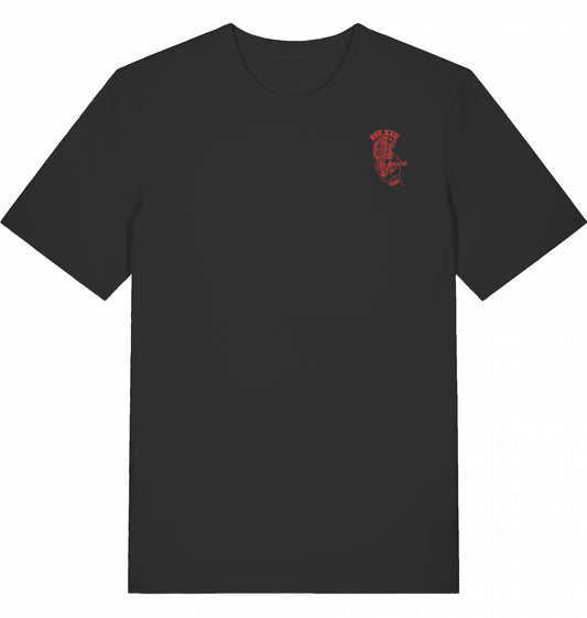 T-Shirt schwarz mit EST.-Löwe aus 100% Baumwolle