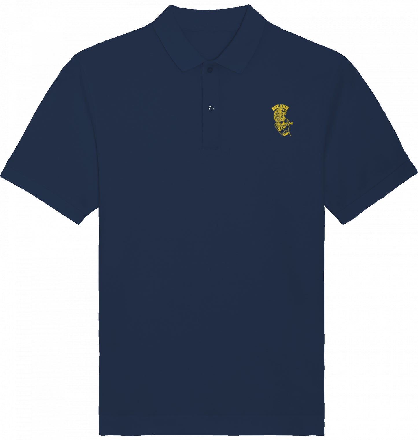Poloshirt mit EST.-Löwe aus 100% Baumwolle