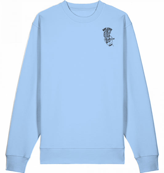 Sweatshirt mit EST.-Löwe aus 100% Baumwolle