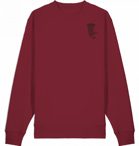 Sweatshirt mit EST.-Löwe aus 100% Baumwolle