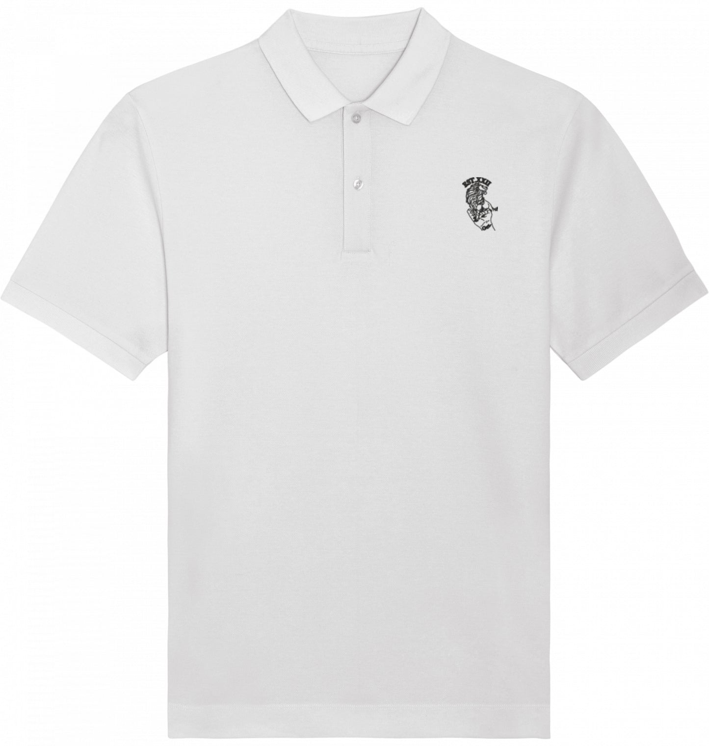Poloshirt mit EST.-Löwe aus 100% Baumwolle